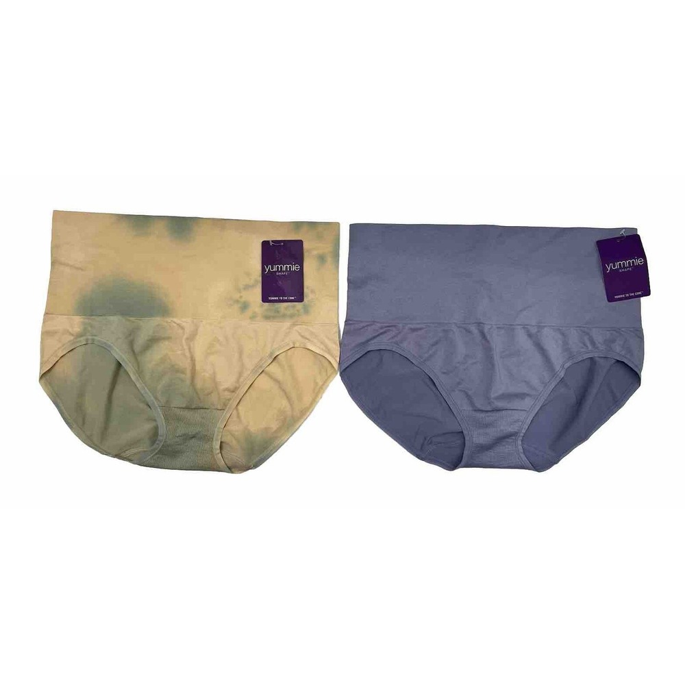 Yummie Seamless Shapewear Waist Shaping Brief Panty Purple Size 1X/ 2X NWT